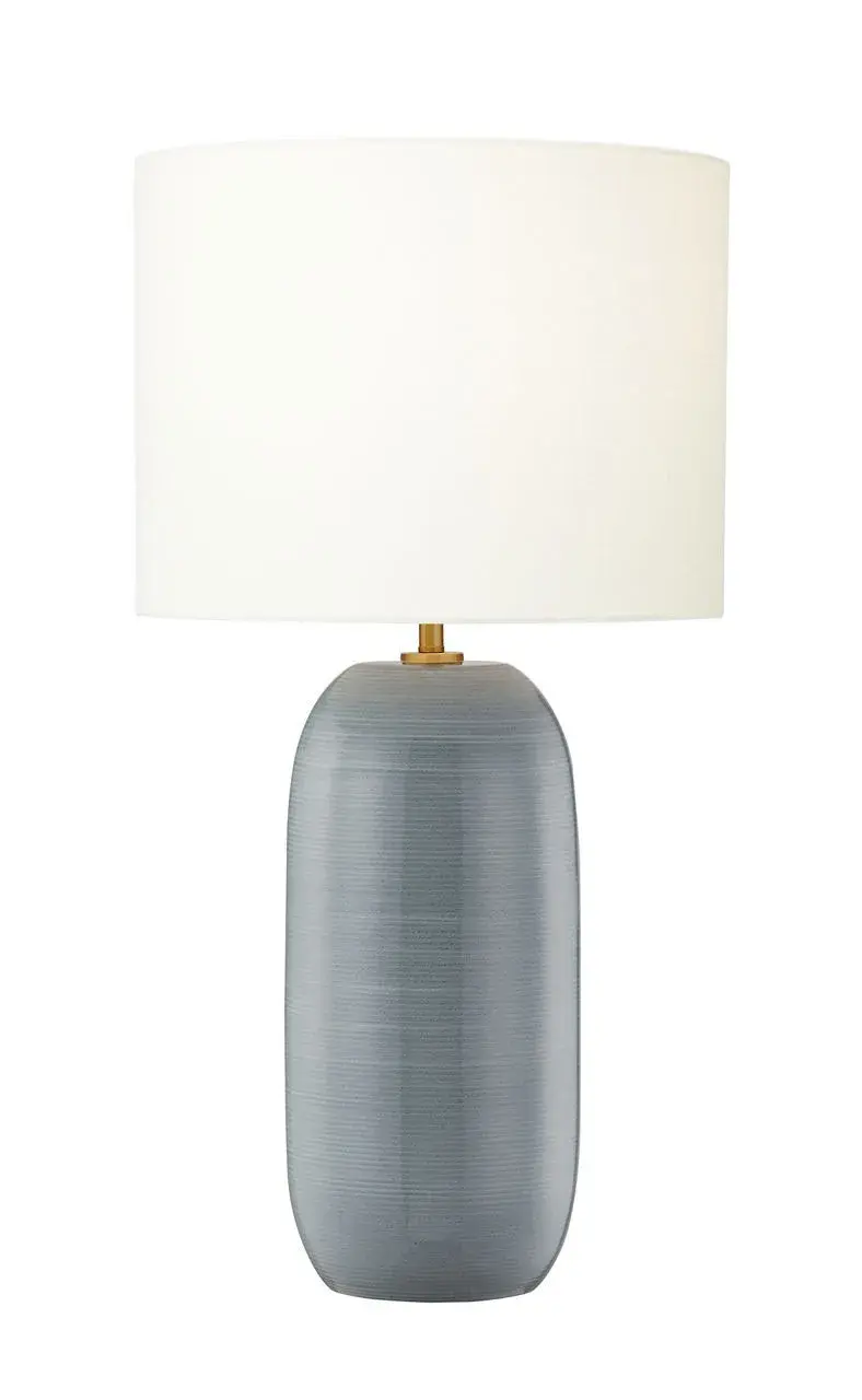 Fanny One Light Table Lamp in Frosted Anglia