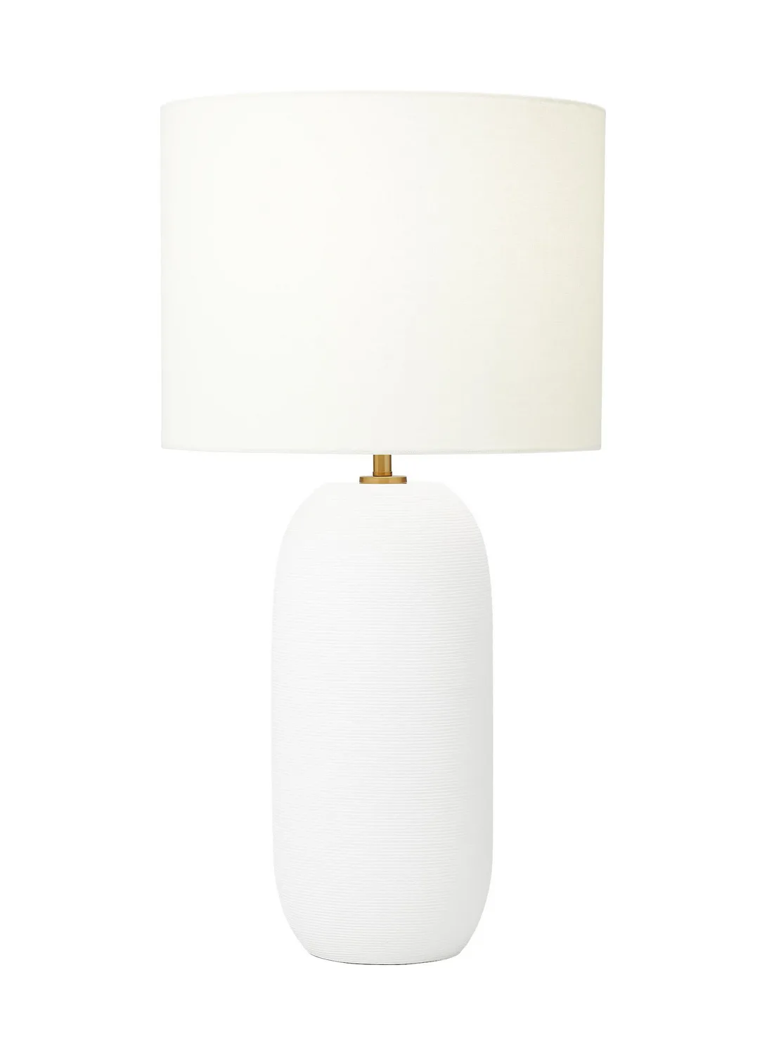 Fanny One Light Table Lamp in Matte White Ceramic