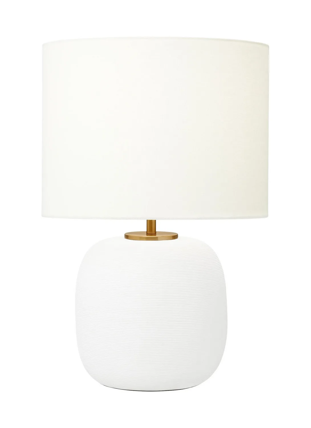 Fanny One Light Table Lamp in Matte White Ceramic