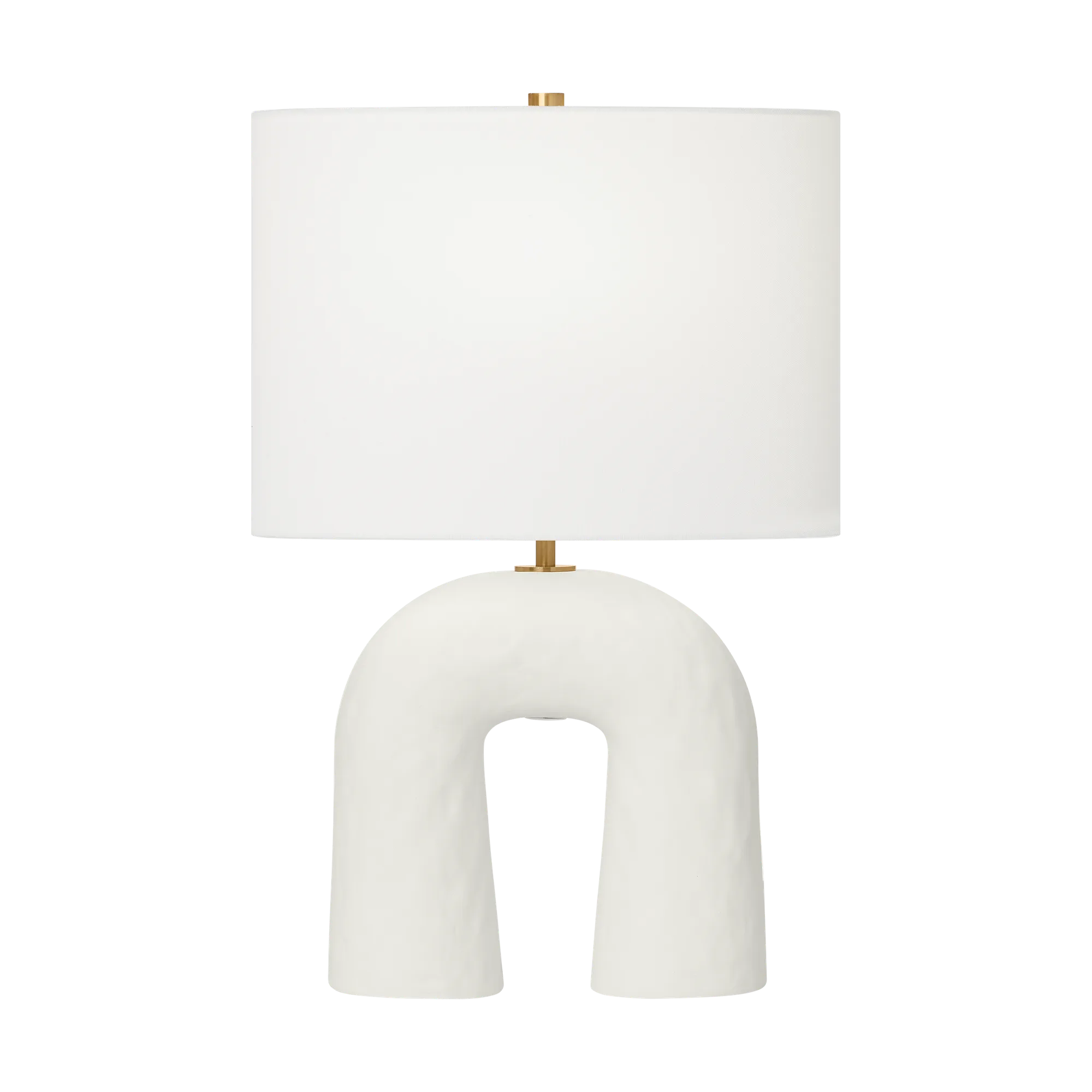 Aura Small Table Lamp in Matte White Ceramic