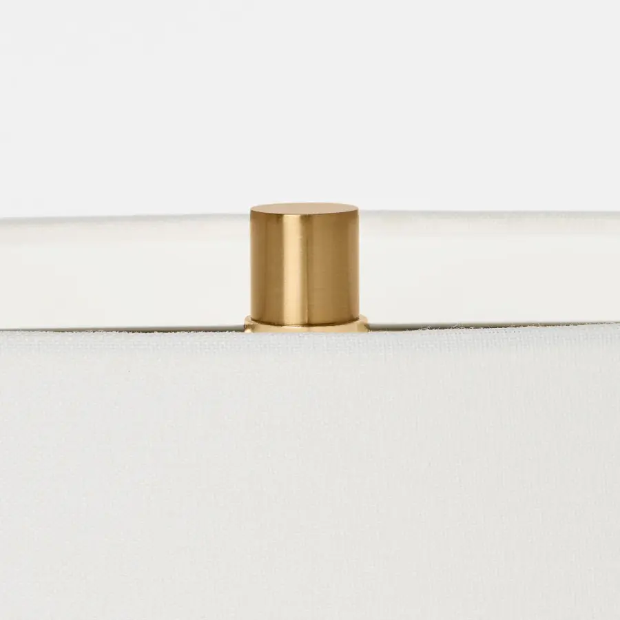 Aura Small Table Lamp in Matte White Ceramic - Image 7