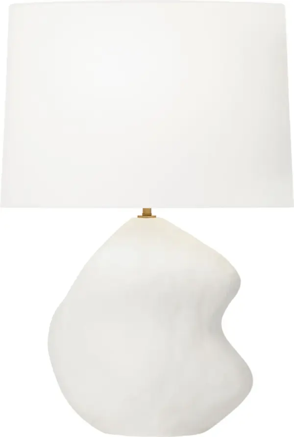 Broxton Medium Table Lamp in Matte White Ceramic - Image 3