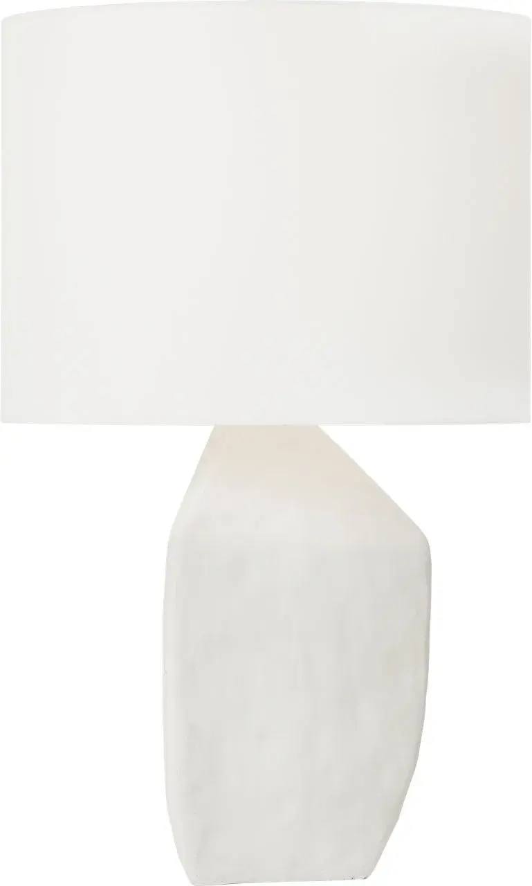 Sybert Medium Table Lamp in Matte White Ceramic - Image 3