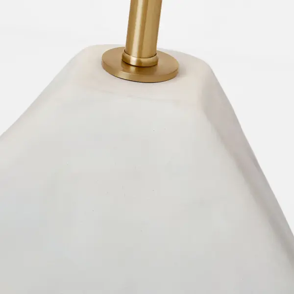 Sybert Medium Table Lamp in Matte White Ceramic - Image 5