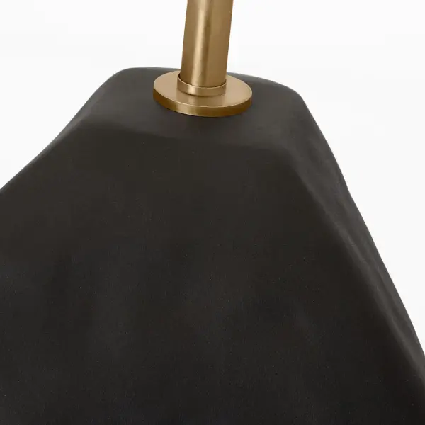 Sybert Medium Table Lamp in Rough Black Ceramic - Image 4