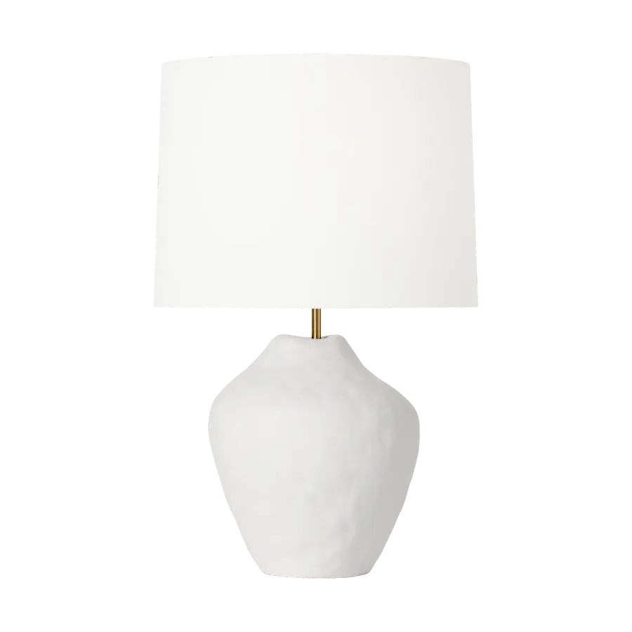 Cadley Medium Table Lamp in Matte White Ceramic - Image 1