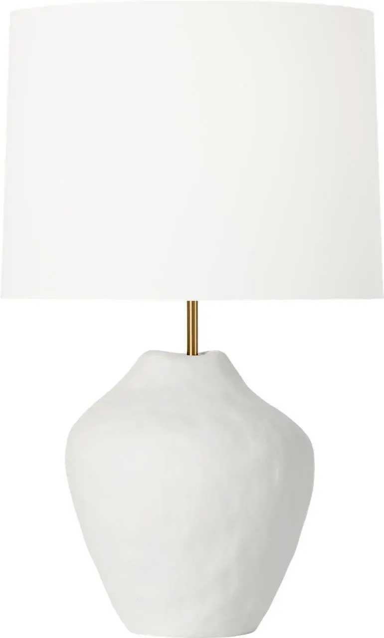 Cadley Medium Table Lamp in Matte White Ceramic - Image 3
