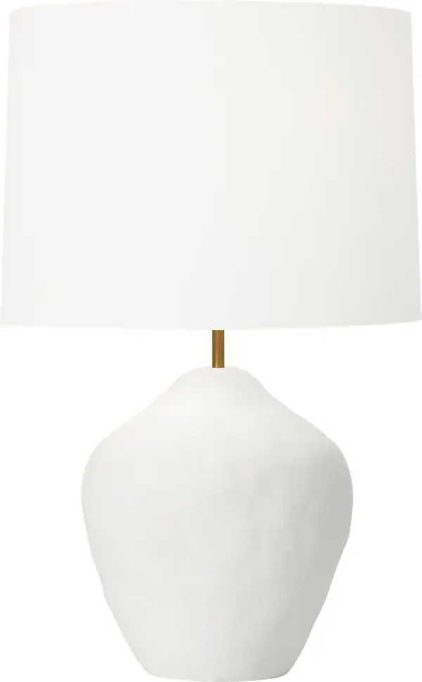 Cadley Medium Table Lamp in Matte White Ceramic - Image 4