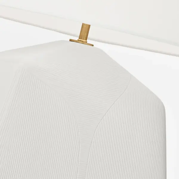 Tallulah Medium Table Lamp in Matte White Ceramic - Image 5