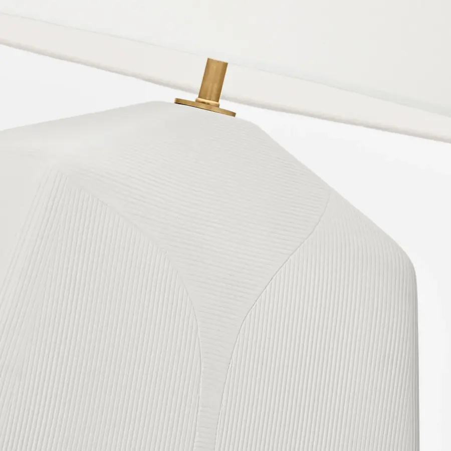 Tallulah Medium Table Lamp in Matte White Ceramic - Image 5