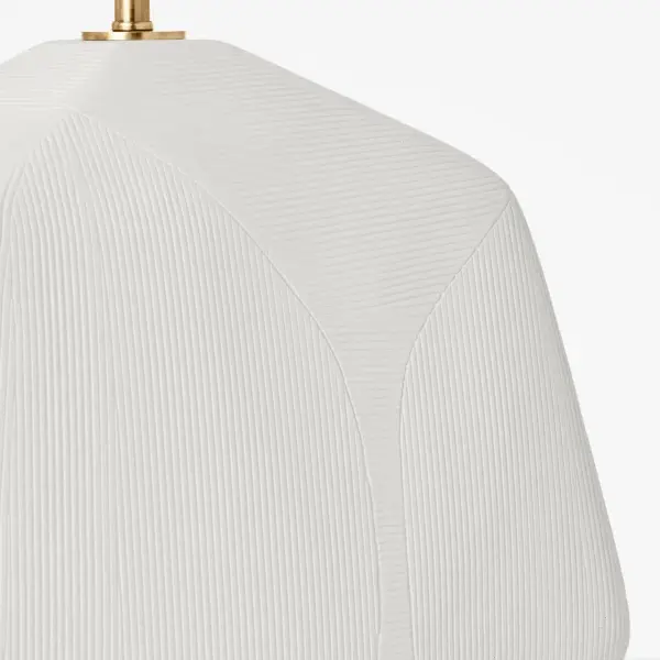 Tallulah Medium Table Lamp in Matte White Ceramic - Image 6