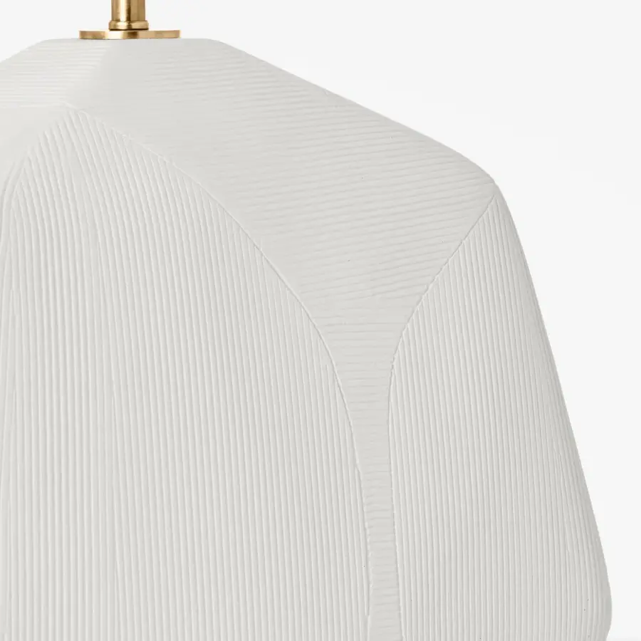 Tallulah Medium Table Lamp in Matte White Ceramic - Image 6