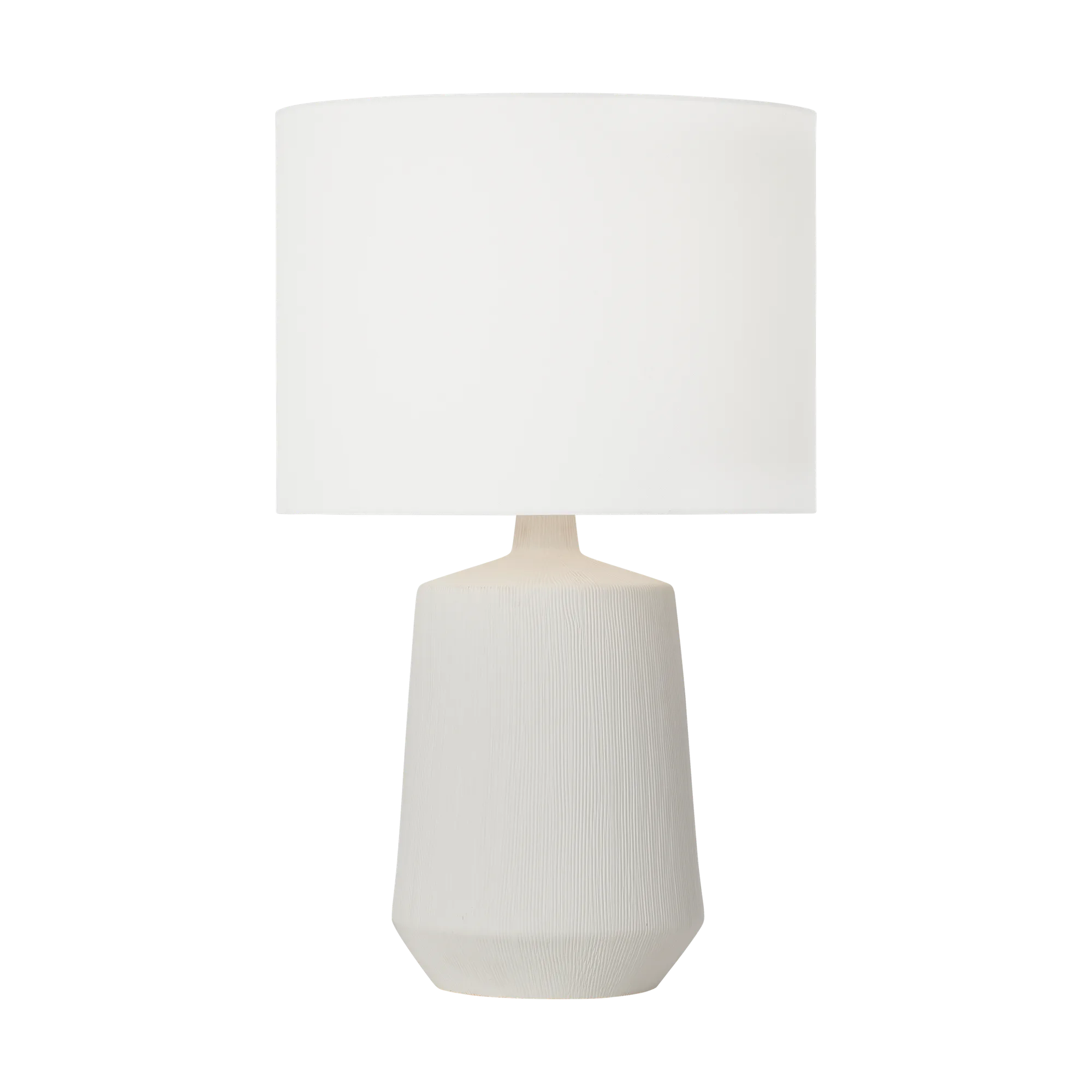 Panola Medium Table Lamp in Matte White Ceramic