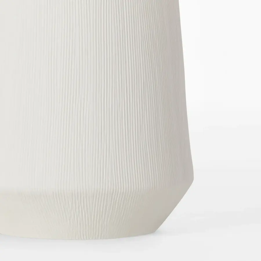 Panola Medium Table Lamp in Matte White Ceramic - Image 3
