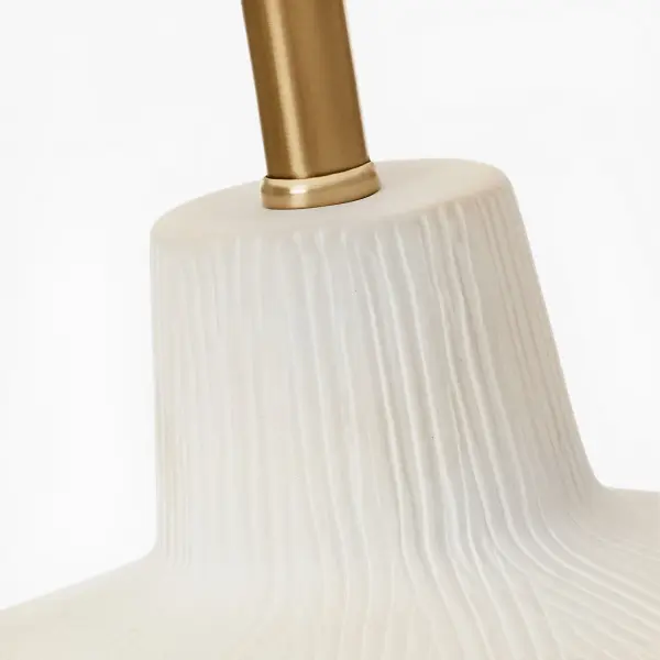 Panola Medium Table Lamp in Matte White Ceramic - Image 5