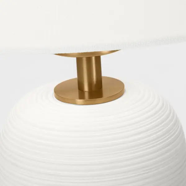 Fanny Small Table Lamp in Matte White Ceramic - Image 3