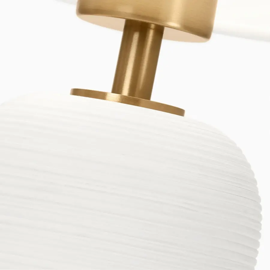 Fanny Small Table Lamp in Matte White Ceramic - Image 4