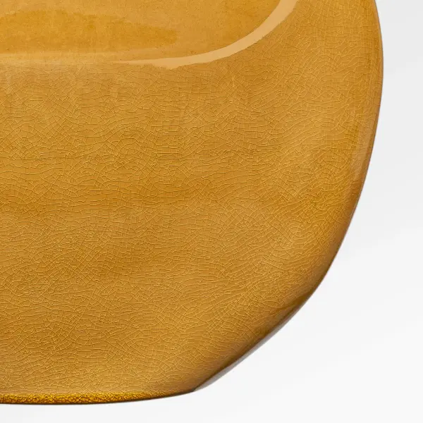 The Pente 27" Table Lamp combines hand-shaped ceramic artistry with a natural linen shade to create a sophisticated focal point. Its rounded dual-facade form catches light beautifully while maintaining quiet luxury. - alternate view