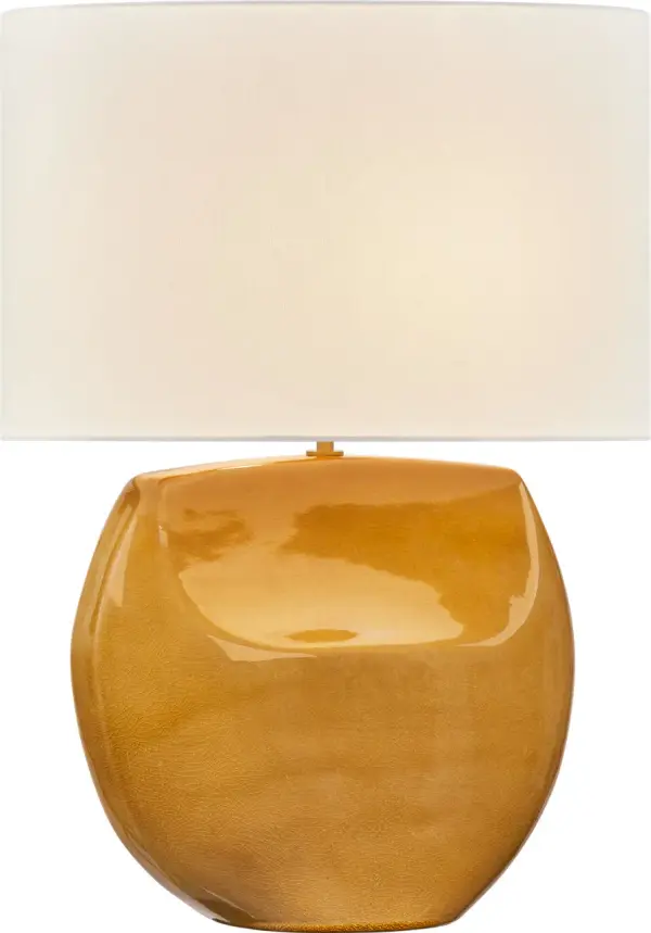 Pente 27" Table Lamp in Cracked Honey - Image 3
