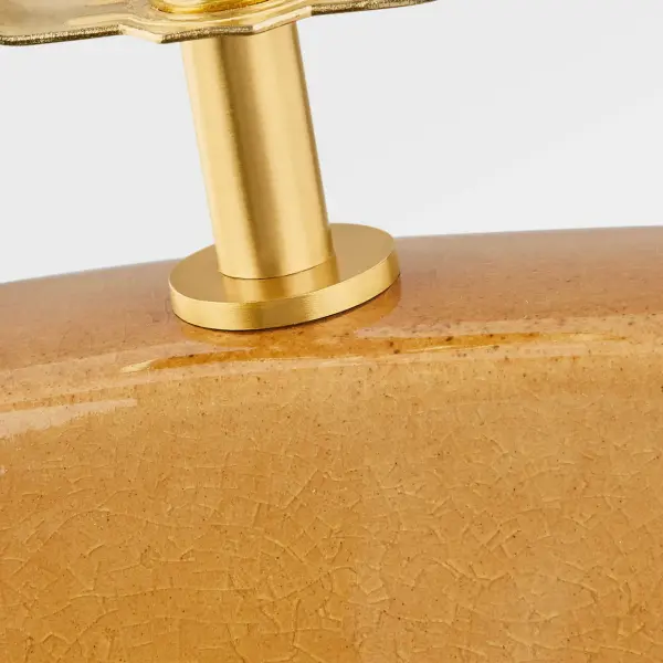 Pente 27" Table Lamp in Cracked Honey - Image 5