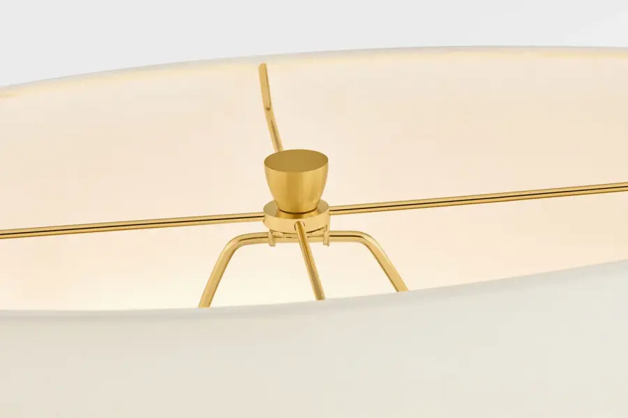 Pente 27" Table Lamp in Cracked Honey - Image 7