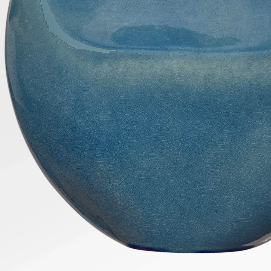 Pente 27" Table Lamp in Deep Ocean Crackle - Image 2