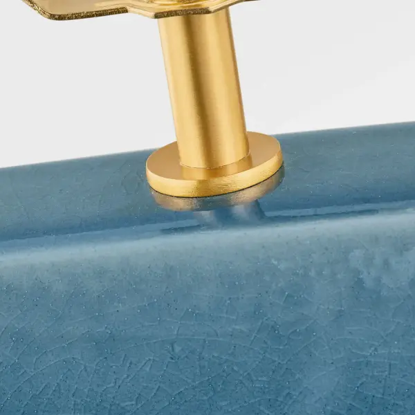 Pente 27" Table Lamp in Deep Ocean Crackle - Image 5