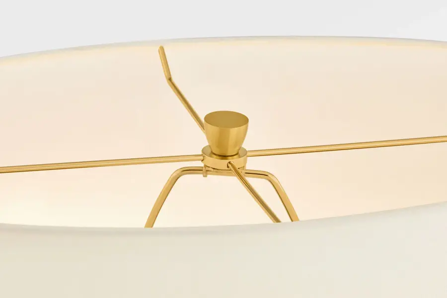 Pente 27" Table Lamp in Deep Ocean Crackle - Image 7