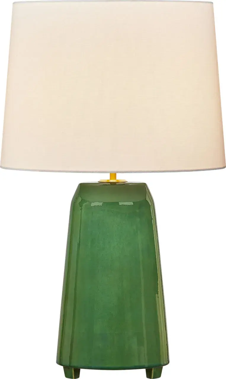 Nell 28" Table Lamp in Green - Image 1