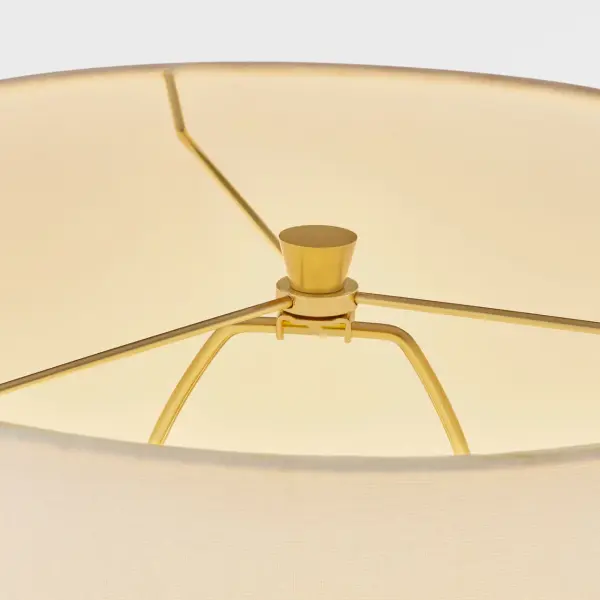 The Nell Table Lamp translates the architectural forms of ancient Siwa sand houses into a contemporary ceramic sculpture. Its cylindrical column with flared base offers quiet luxury through simplified shapes and artisanal craftsmanship. - alternate view