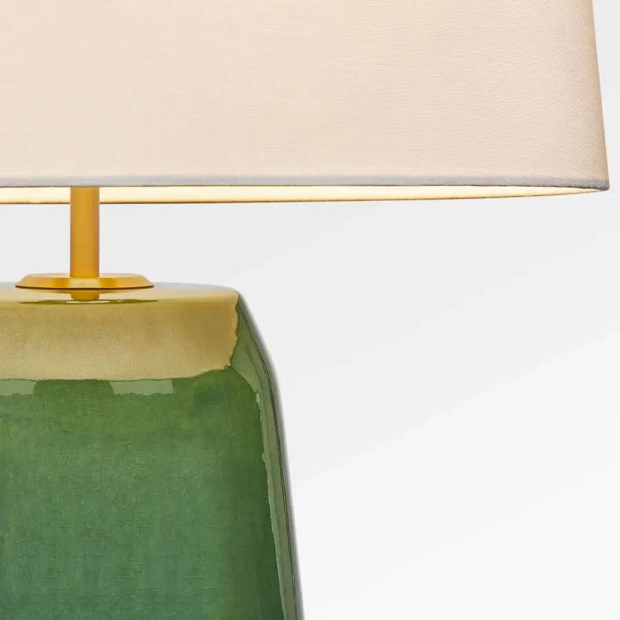 Nell 28" Table Lamp in Green - Image 4
