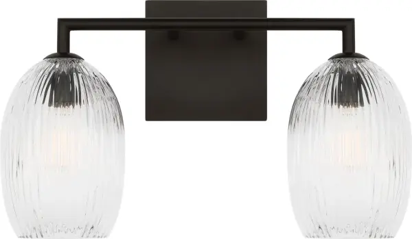 Serafina 16" Bath Vanity Light in Aged Iron - Image 4