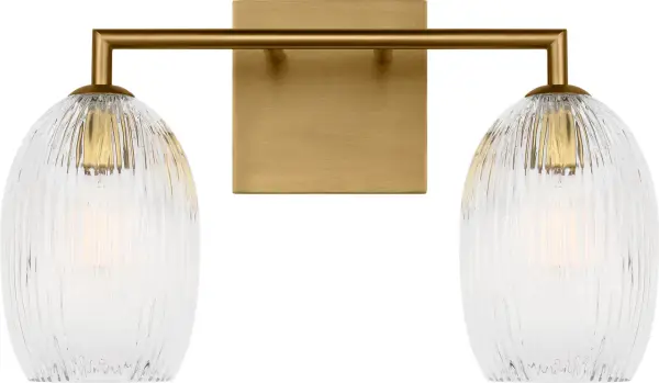 Serafina 16" Bath Vanity Light in Burnished Brass - Image 4