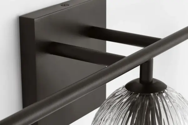 Serafina 27" Bath Vanity Light in Aged Iron - Image 3