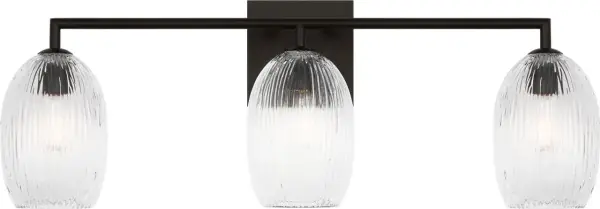 Serafina 27" Bath Vanity Light in Aged Iron - Image 4