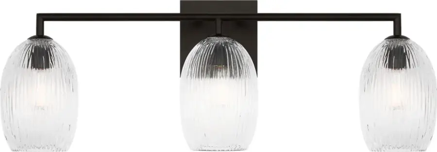 Serafina 27" Bath Vanity Light in Aged Iron - Image 4
