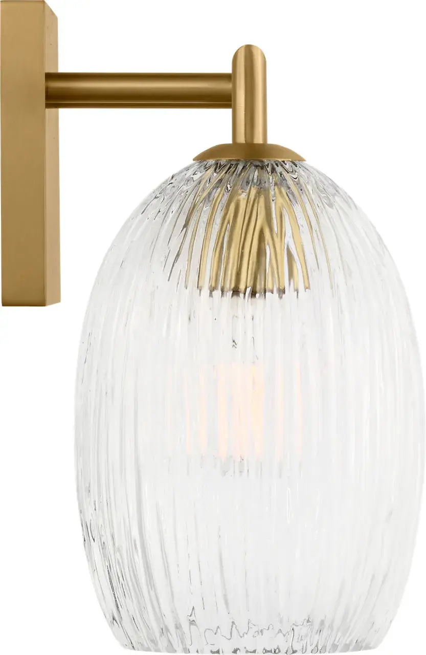Serafina 27" Bath Vanity Light in Burnished Brass - Image 5