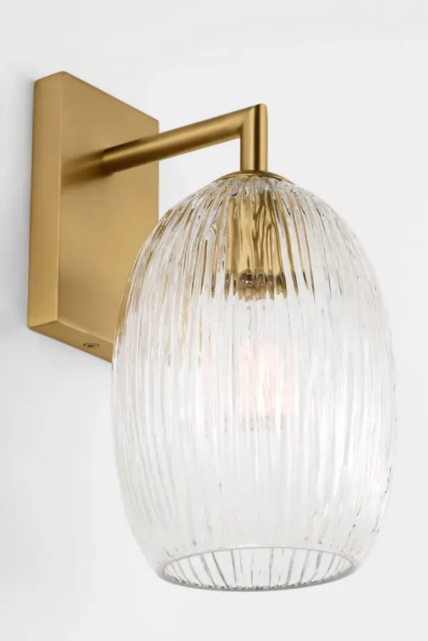 Serafina 10" Sconce in Burnished Brass - Image 3
