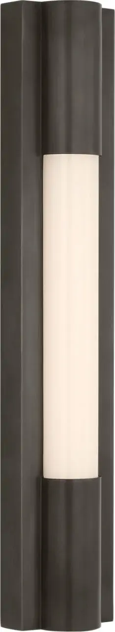 Ellington 16" Slimline Bath Light in Bronze with White Glass - Image 2