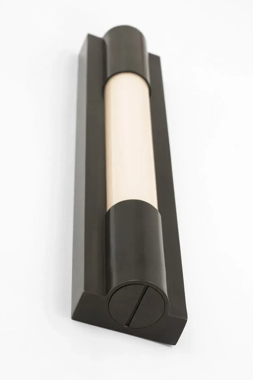 Ellington 16" Slimline Bath Light in Bronze with White Glass - Image 3