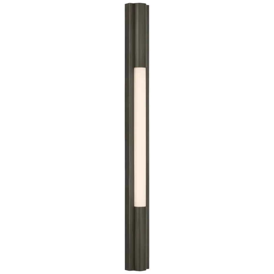 Ellington 32" Slimline Bath Light in Bronze with White Glass