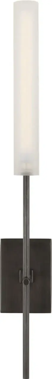 Fay 18" Wall Sconce in Bronze with Frosted Glass - Image 2