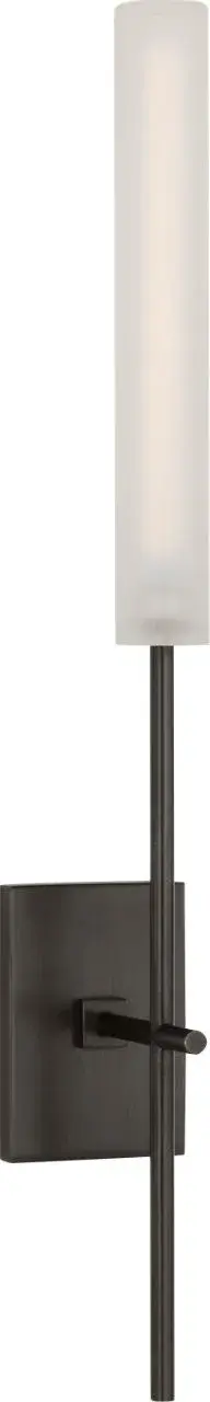 Fay 18" Wall Sconce in Bronze with Frosted Glass - Image 3
