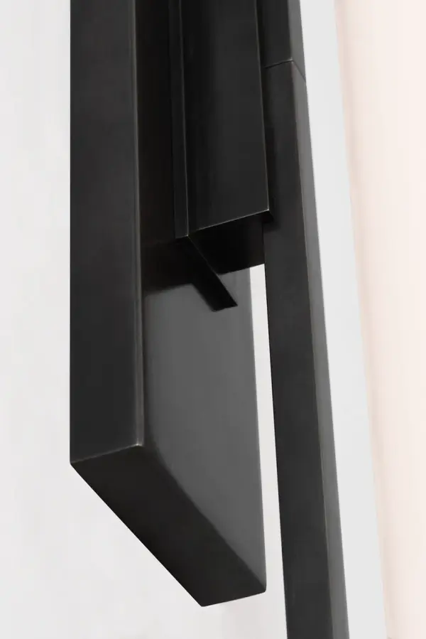 Bowen 21" Linear Bath Sconce in Bronze with White Glass - Image 3