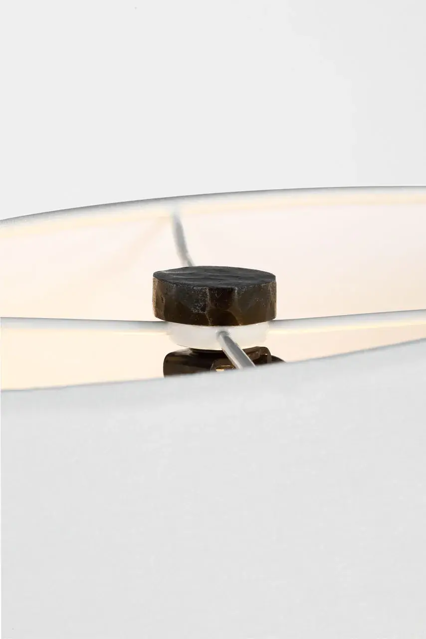 Sculptural Statement Lamp with Timeless Aged Iron Finish - Image 4