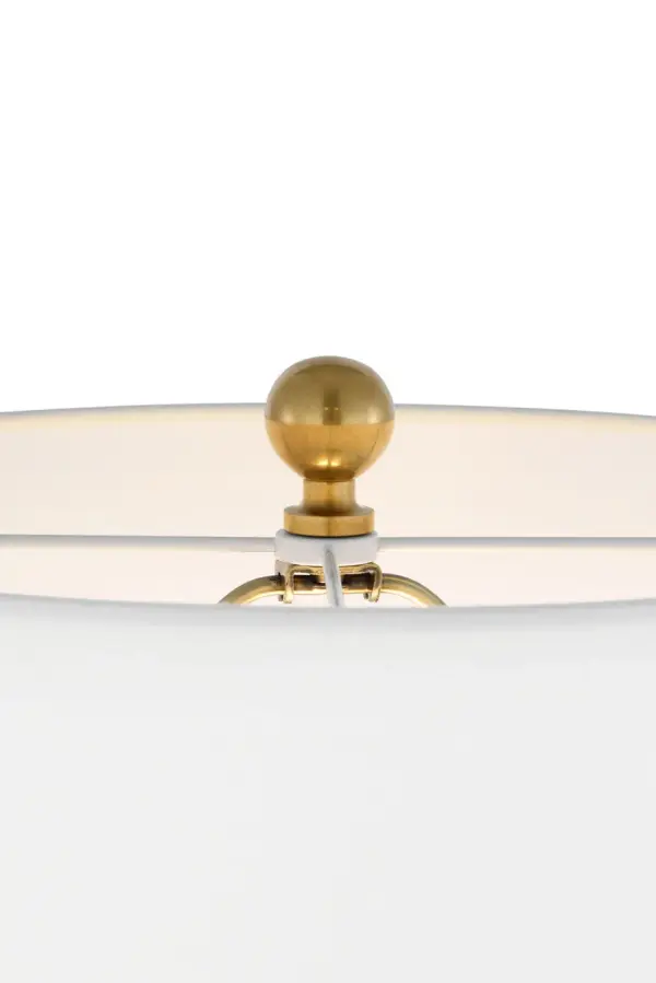 Elegant Transitional Table Lamp with Warm Neutral Finish - Image 4