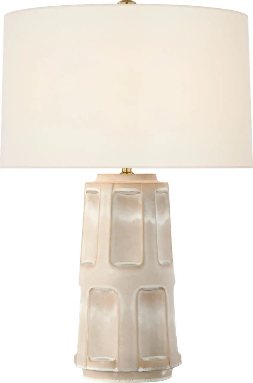 Sophisticated Organic Table Lamp with Textured Stone Finish - Image 2