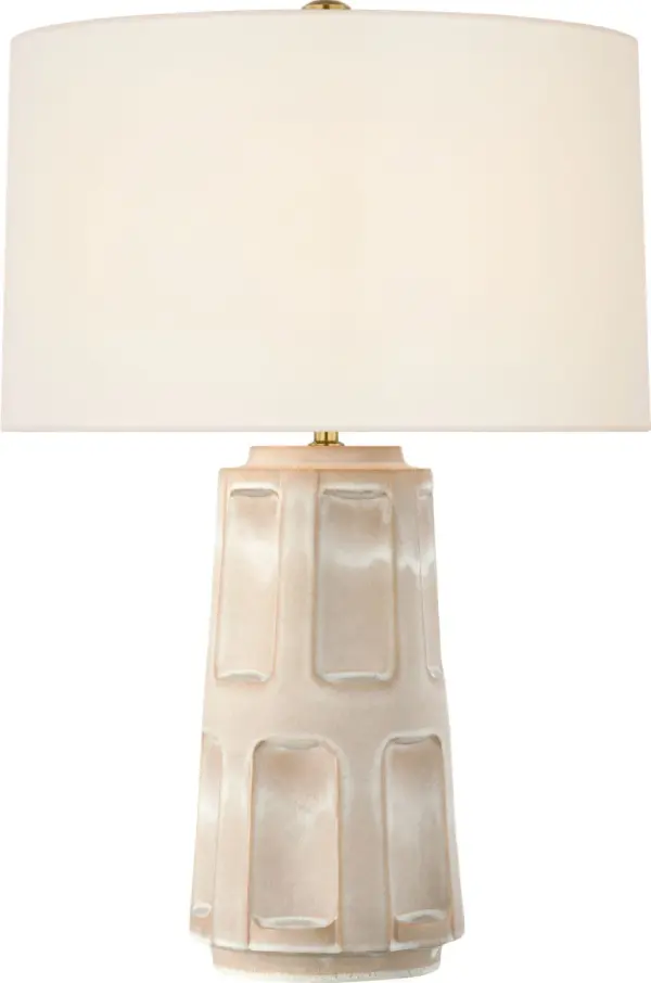Sophisticated Organic Table Lamp with Textured Stone Finish - Image 4