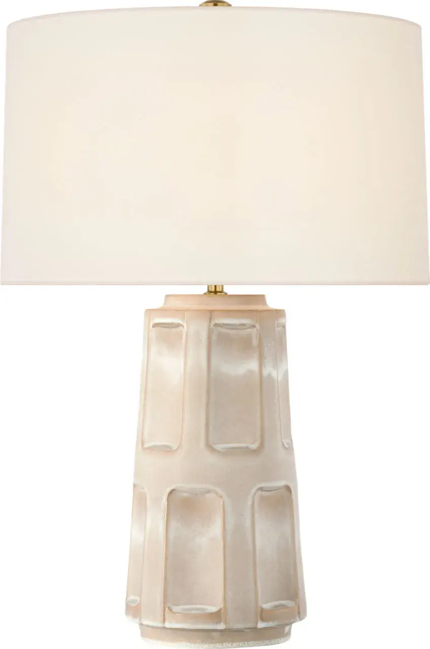 Sophisticated Organic Table Lamp with Textured Stone Finish - Image 4