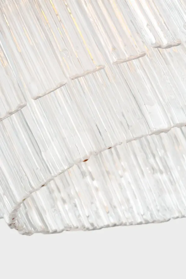 Maderno 55" Linear Chandelier in Hand-Rubbed Antique Brass with Clear Glass - Image 4